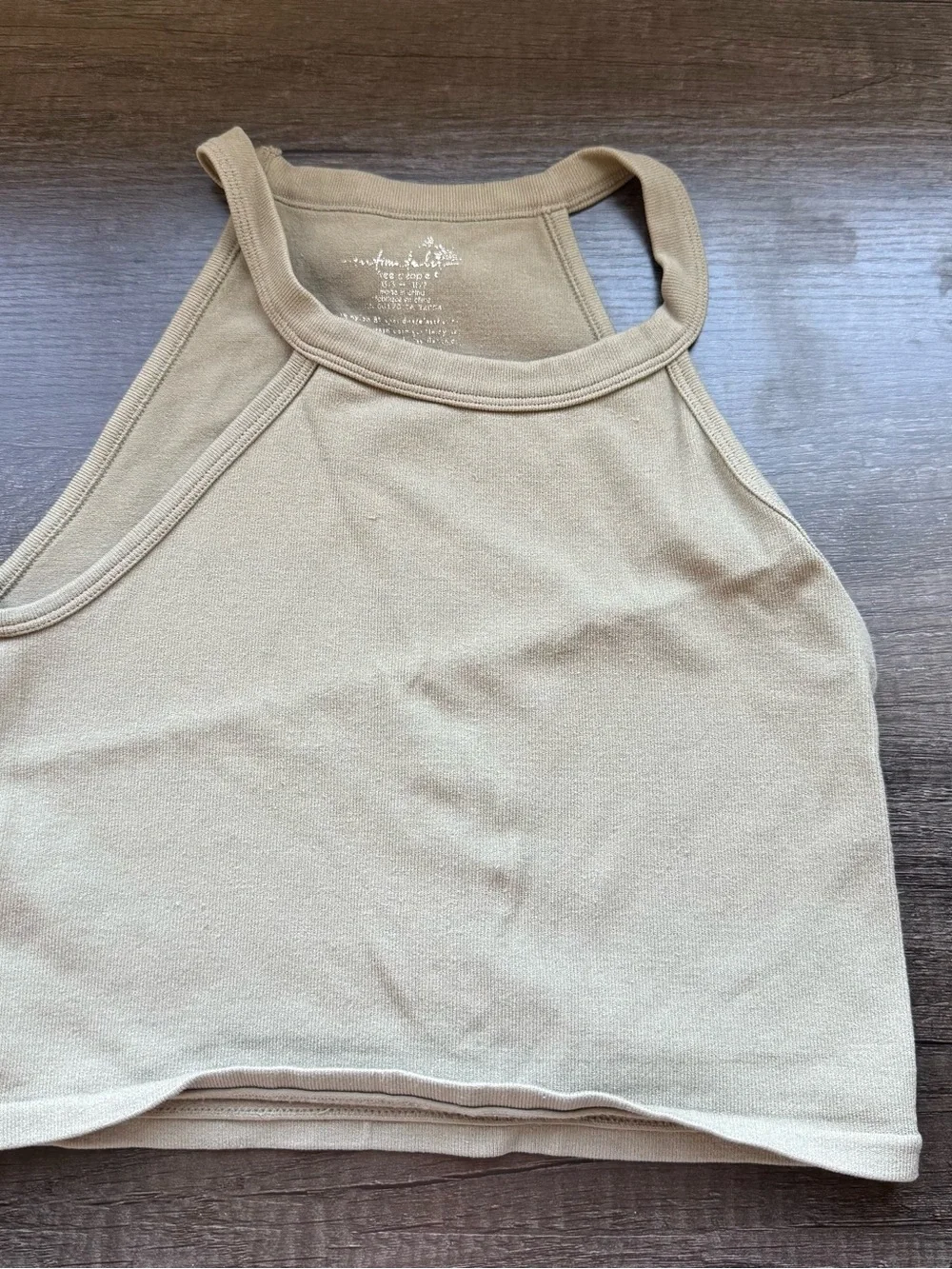 Free people Halter Crop Top in Olive xs/s